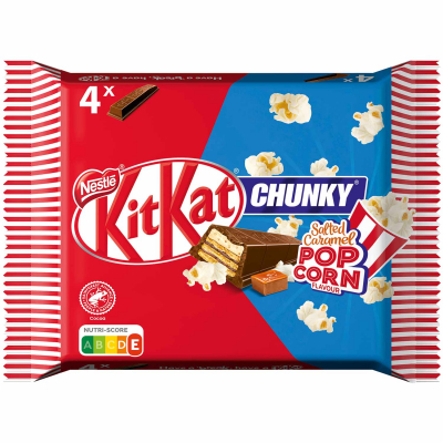KitKat Chunky Salted Caramel Popcorn 4x42g