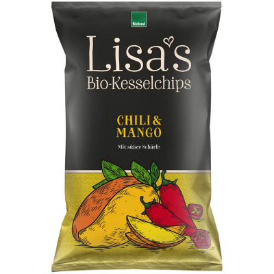  Lisas Bio-Kesselchips Chili & Mango 125g 