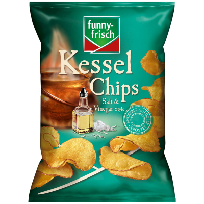  funny-frisch Kessel Chips Salt & Vinegar Style 120g 