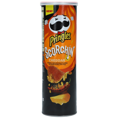  Pringles Scorchin Cheddar 158g 