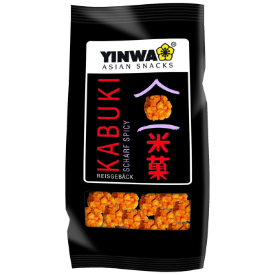  Yinwa Asien Snacks Kabuki Reisgebäck 75g 