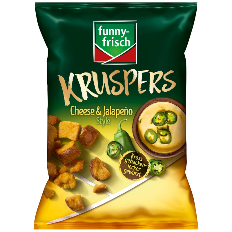  funny-frisch Kruspers Cheese & Jalapeño Style 120g 