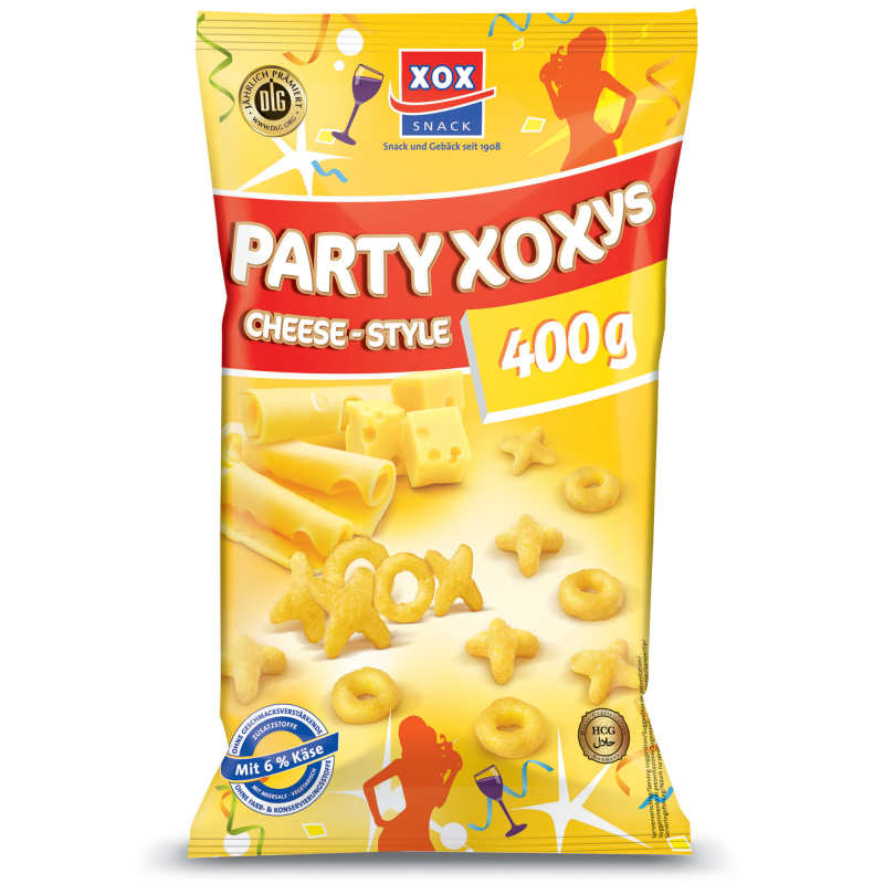  XOX Party-XOXys Cheese-Style 400g 