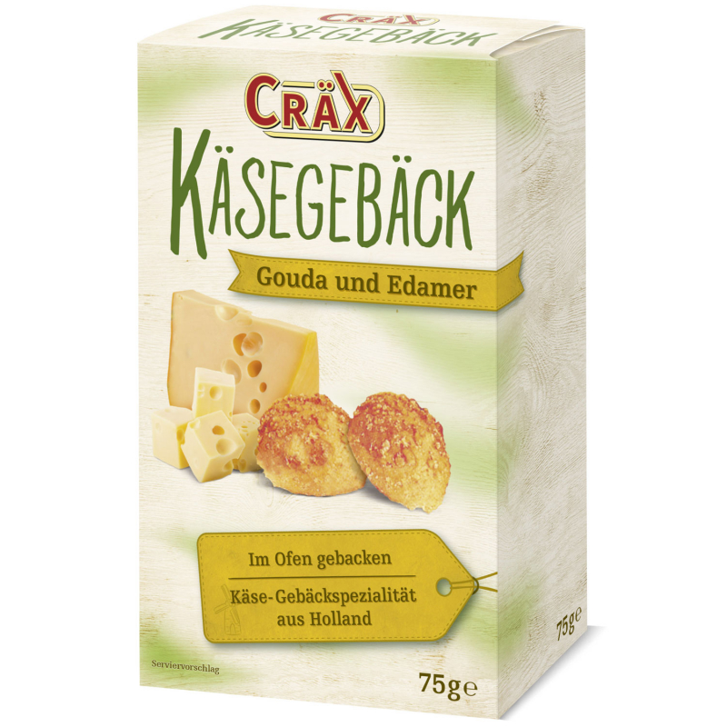  Cräx Käsegebäck Gouda und Edamer 75g 