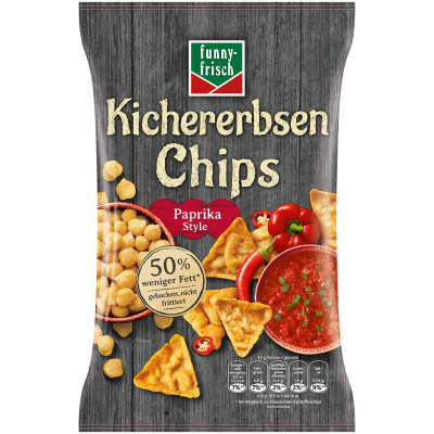  funny-frisch Kichererbsen Chips Paprika Style 80g 