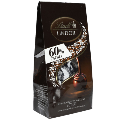  Lindt Lindor Kugeln 60% Cacao Feinherb 136g 