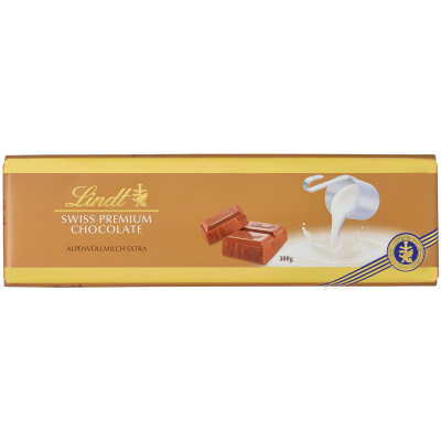  Lindt Swiss Premium Chocolate Alpenvollmilch Extra Tafel 300g 