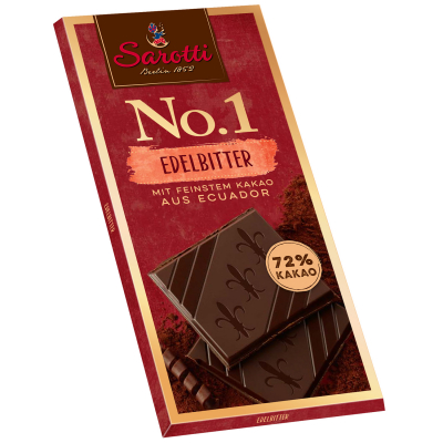  Sarotti No.1 Edelbitter 72% Kakao 100g 