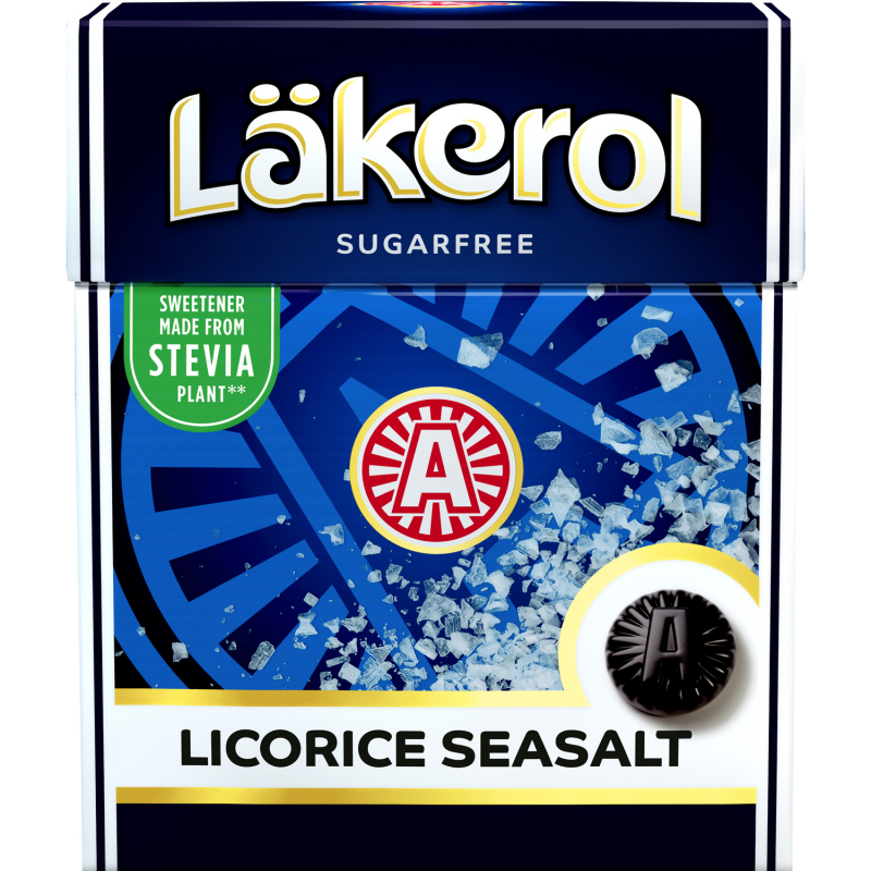  Läkerol Licorice Seasalt sugarfree 4x23g 