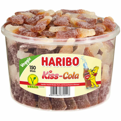  Haribo Kiss-Cola veggie 150er 