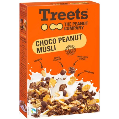  Treets - The Peanut Company Choco Peanut Müsli 400g 