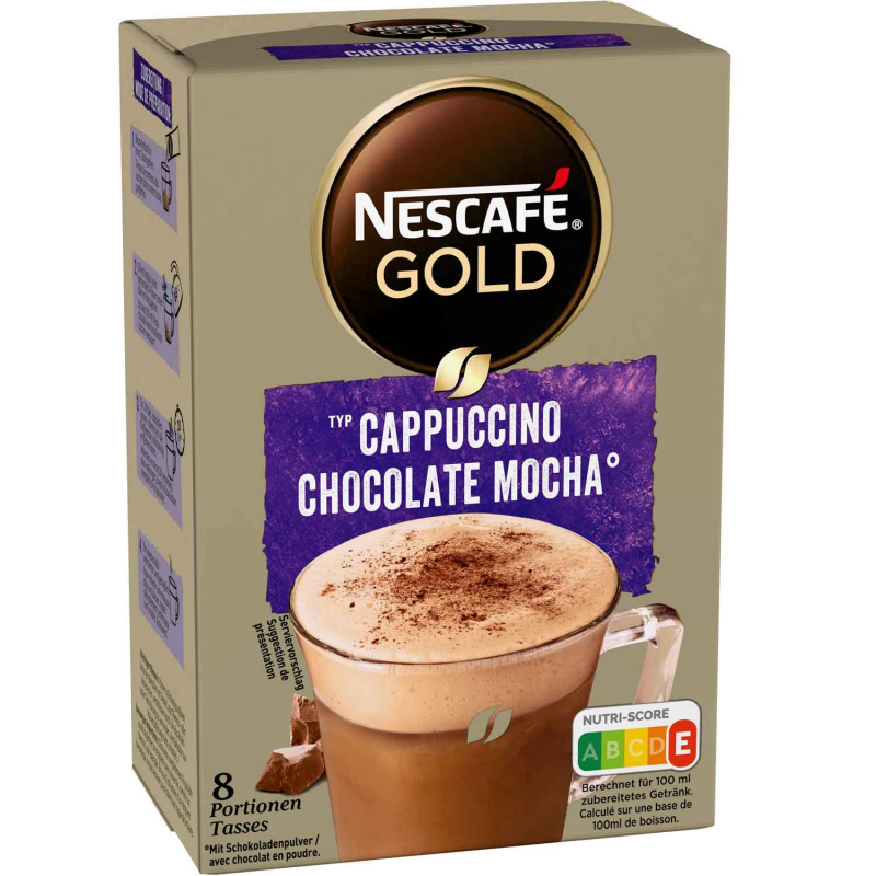  Nescafé Typ Cappuccino Chocolate Mocha 144g 