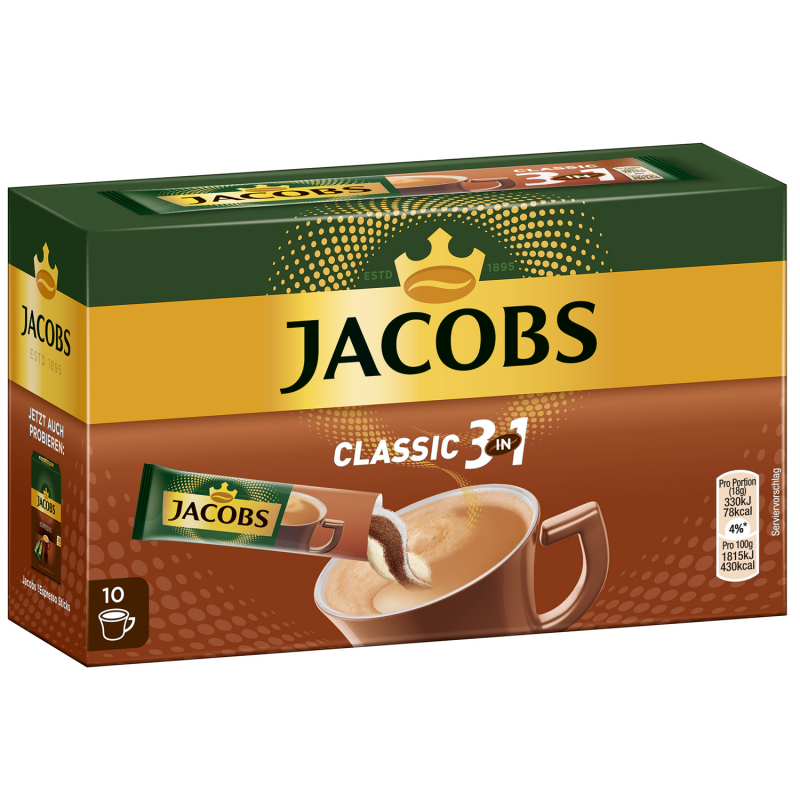  Jacobs 3in1 Sticks Classic 10er 