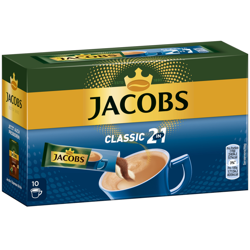  Jacobs 2in1 Sticks Classic 10er 