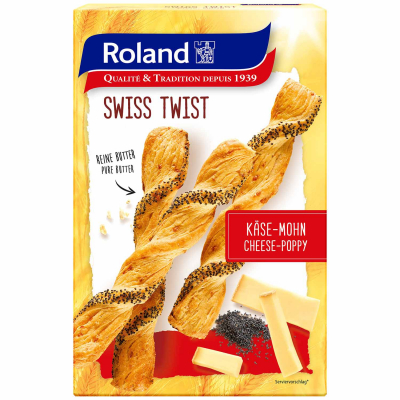  Roland Swiss Twist Käse-Mohn 100g 