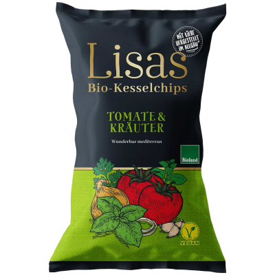  Lisas Bio-Kesselchips Tomate & Kräuter 