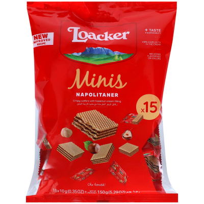  Loacker Minis Napolitaner 15x10g 