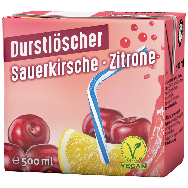  Durstlöscher Sauerkirsche-Zitrone 500ml 
