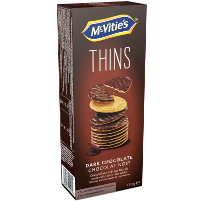  McVitie's Thins Dark Chocolate 150g 