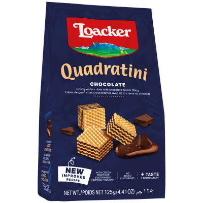  Loacker Quadratini Chocolate 125g 