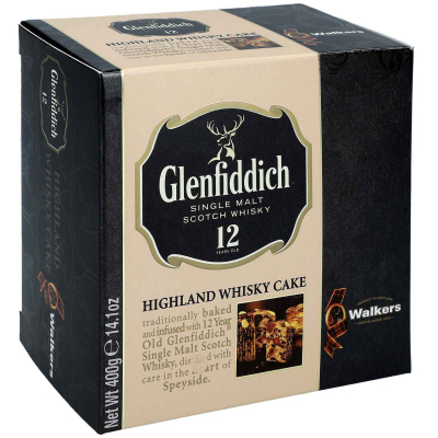  Walkers Glenfiddich Highland Whisky Cake 400g 