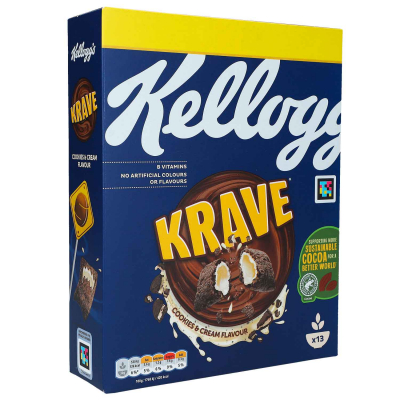  Kellogg's Krave Cookies & Cream 375g 