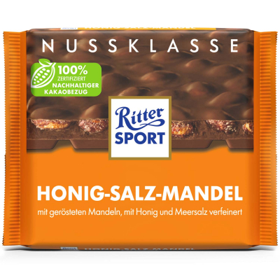  Ritter Sport Nussklasse Honig-Salz-Mandel 100g 