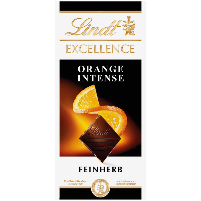  Lindt Excellence Orange Intense Feinherb Tafel 100g 