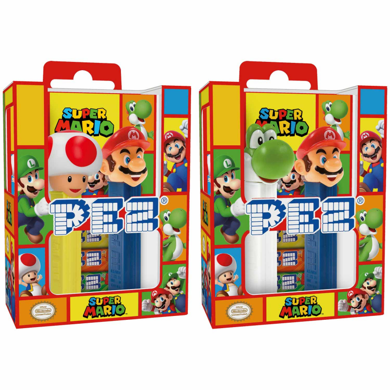  PEZ Nintendo Super Mario Twinpack + PEZ Bonbons 4er 