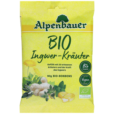  Alpenbauer Bio Ingwer-Kräuter Bonbons 90g 