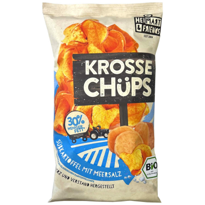  HeiMart & Friends Krosse Chüps Bio Süßkartoffel mit Meersalz 60g 