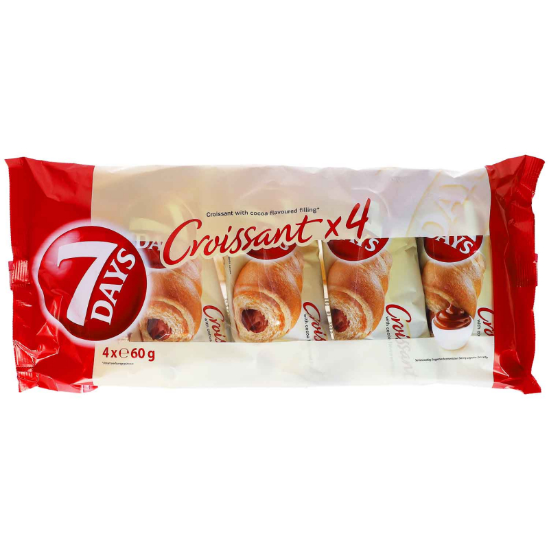  7Days Croissant Kakao 4x60g 