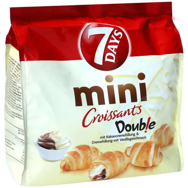  7Days Mini Double Croissants Kakao & Vanille 185g 