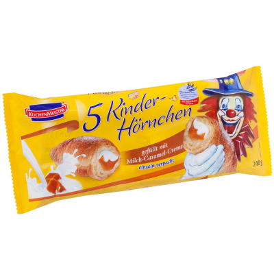  KuchenMeister Kinder-Hörnchen Milch-Caramel-Creme 5x48g 