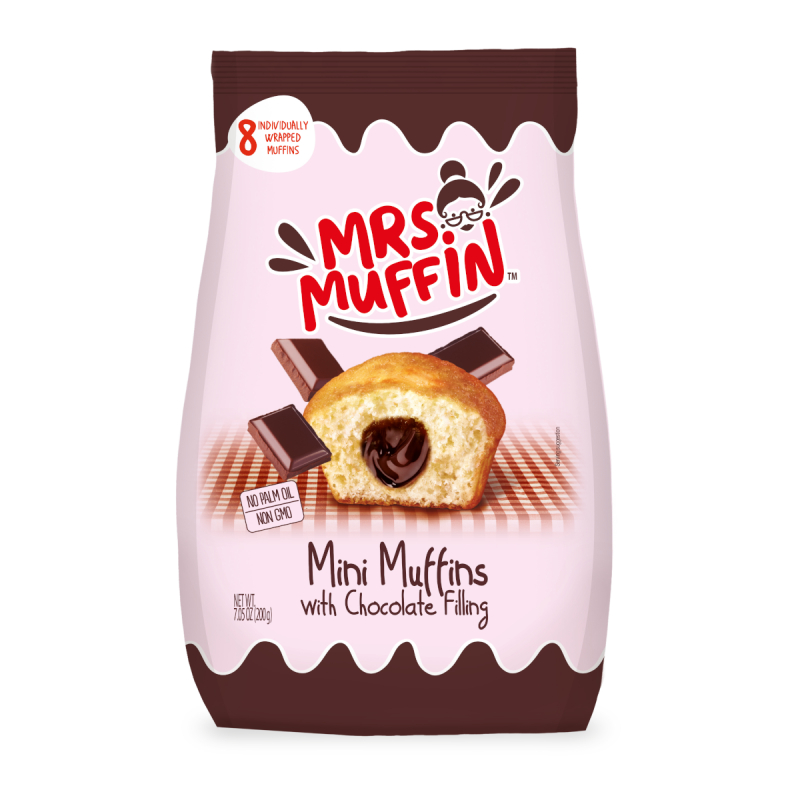  Mrs. Muffin Mini Muffins Chocolate Filling 200g 