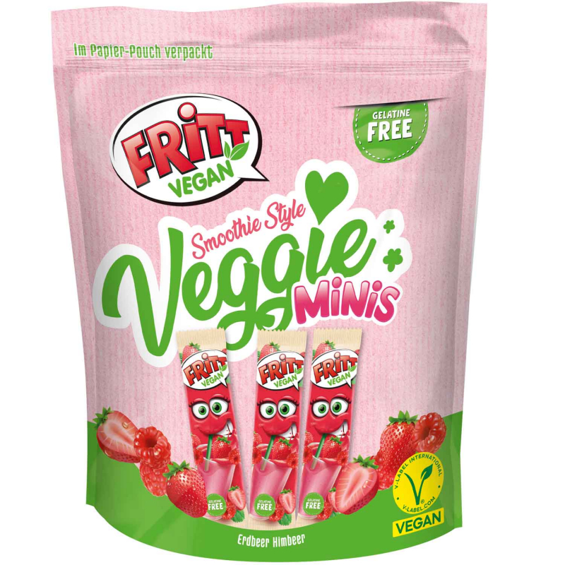  Fritt Vegan Smoothie Style Veggie Minis Erdbeer Himbeer 135g 