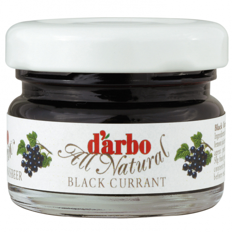  d'arbo Naturrein Schwarze Johannisbeer Konfitüre Extra passiert Minigläser 60x28g 
