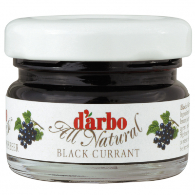  d'arbo Naturrein Schwarze Johannisbeer Konfitüre Extra passiert Minigläser 60x28g 