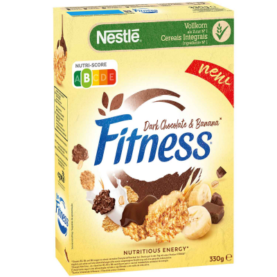  Nestlé Fitness Dark Chocolate & Banana 330g 