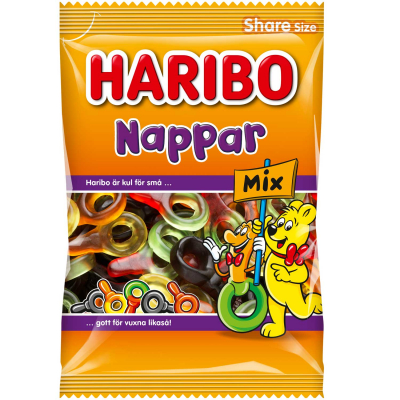  Haribo Nappar Mix 375g 