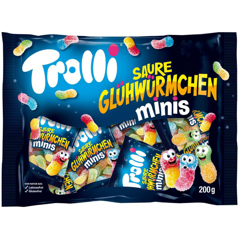  Trolli Saure Glühwürmchen Minis 10x20g 