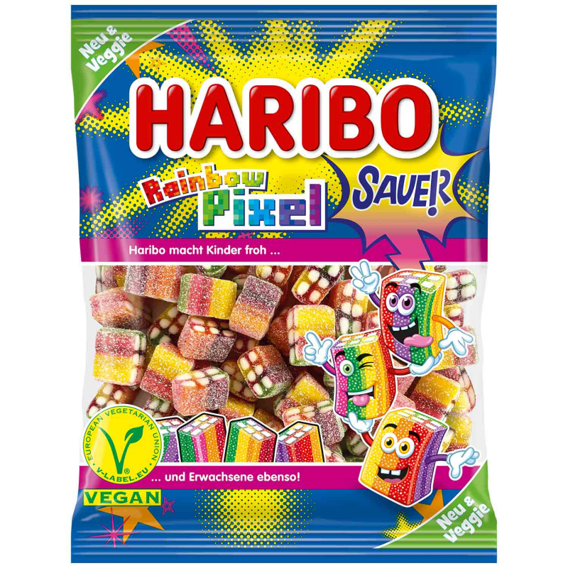  Haribo Rainbow Pixel sauer vegan 160g 