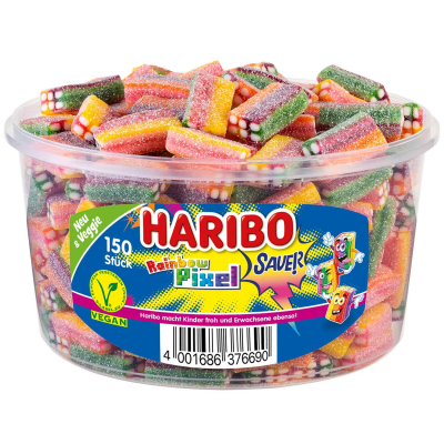  Haribo Rainbow Pixel sauer vegan 150er 