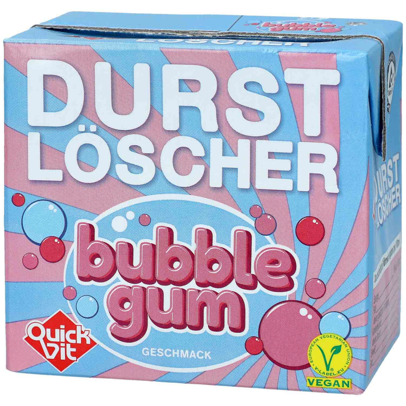  QuickVit Durstlöscher Bubble Gum 500ml 