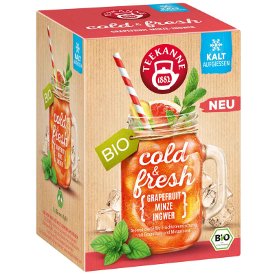 Teekanne cold & fresh Grapefruit-Minze-Ingwer Bio 15er 