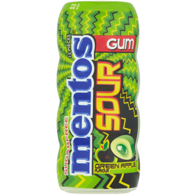  mentos Gum Sour Green Apple zuckerfrei 15er 
