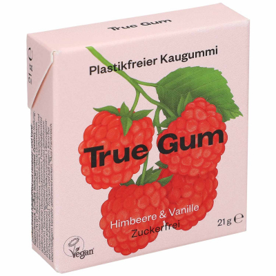  True Gum Himbeere & Vanille 21g 