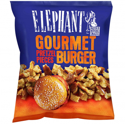  Elephant Pretzel Pieces Gourmet Burger 125g 