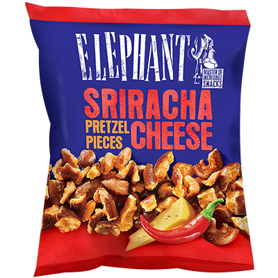  Elephant Pretzel Pieces Sriracha Cheese 125g 