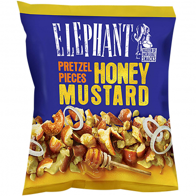  Elephant Pretzel Pieces Honey Mustard 125g 